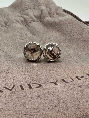 David Yurman Chatelaine Earrings Morganite